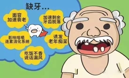 缺牙不补牙有什么危害?